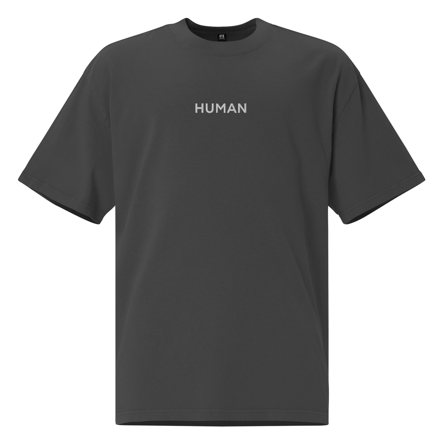 Human Oversized Men's faded t-shirt