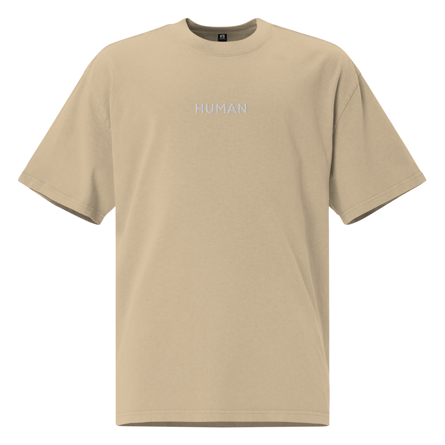 Human Oversized Men's faded t-shirt