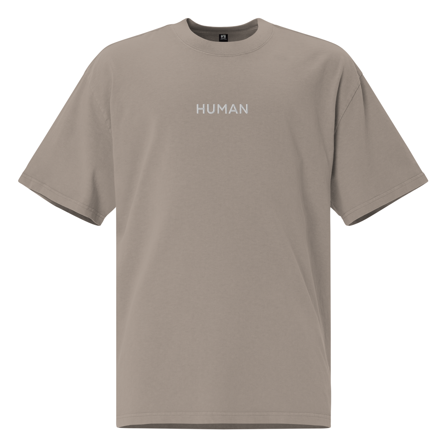 Human Oversized Men's faded t-shirt